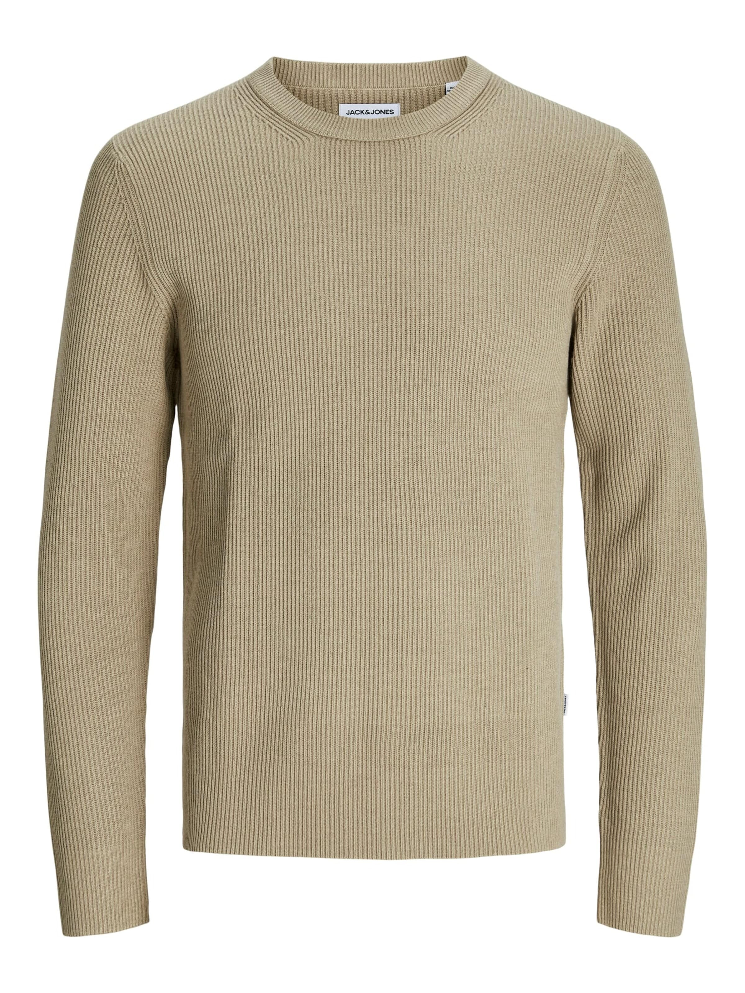 JACK & JONES Trui 'Perfect' in Beige: voorkant