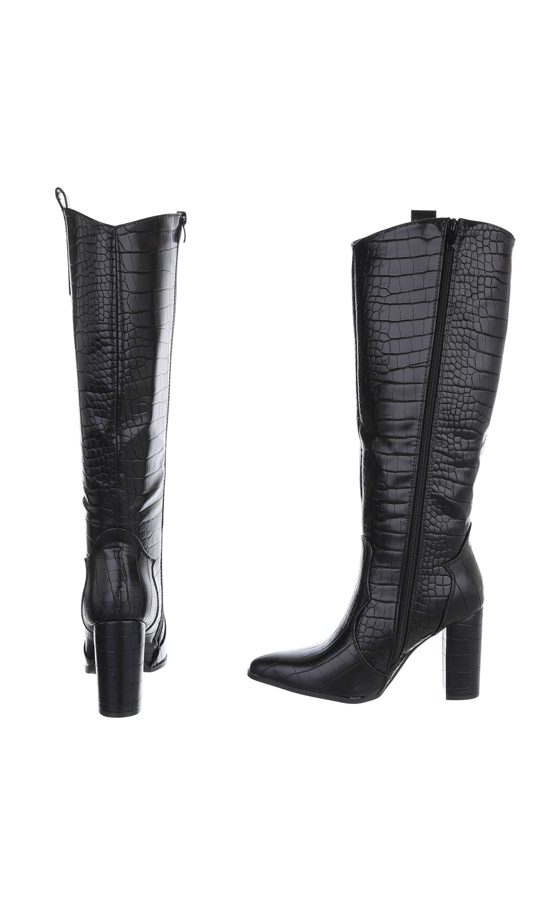 Ital-Design Stiefel in Schwarz