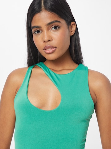 Misspap Shirt Bodysuit in Green