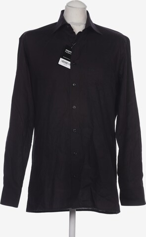 OLYMP Button Up Shirt in M in Black: front