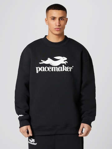 Pacemaker Sweatshirt 'Falk' in Zwart: voorkant