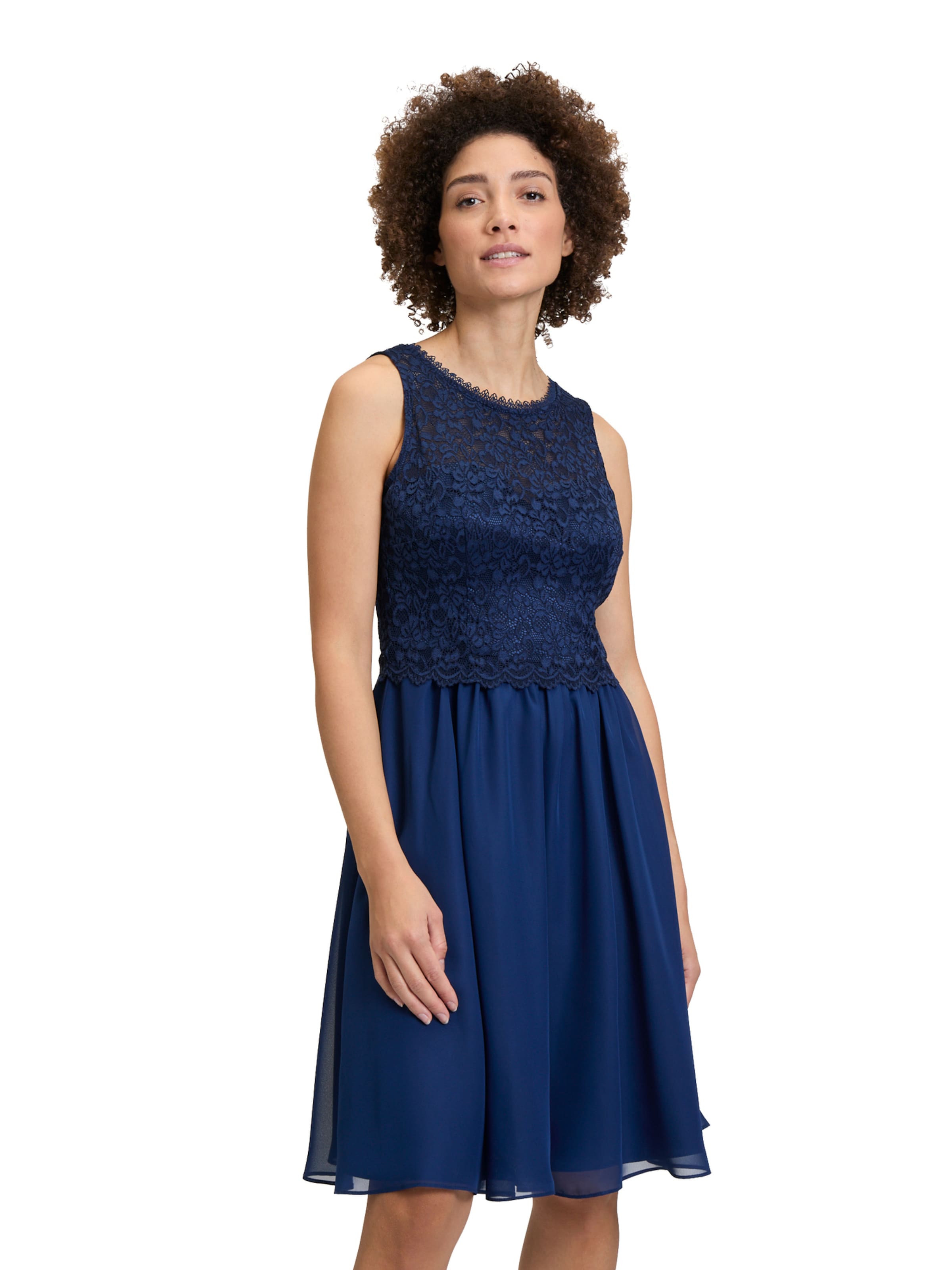 Abito da cocktail di Vera Mont in blu: frontale