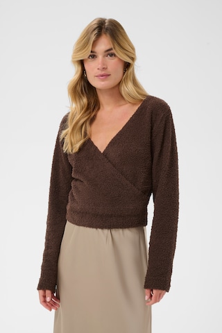 SAINT TROPEZ Sweater 'NadalieSZ' in Brown: front