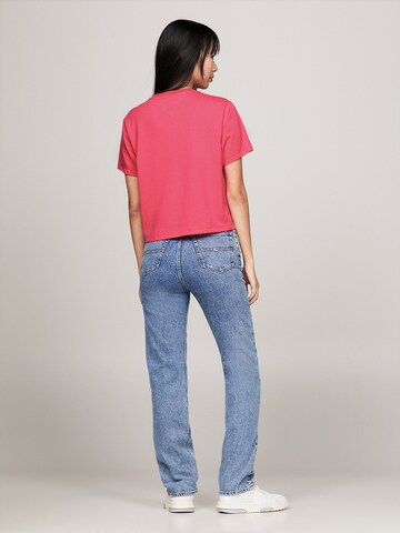 T-shirt Tommy Jeans en rose