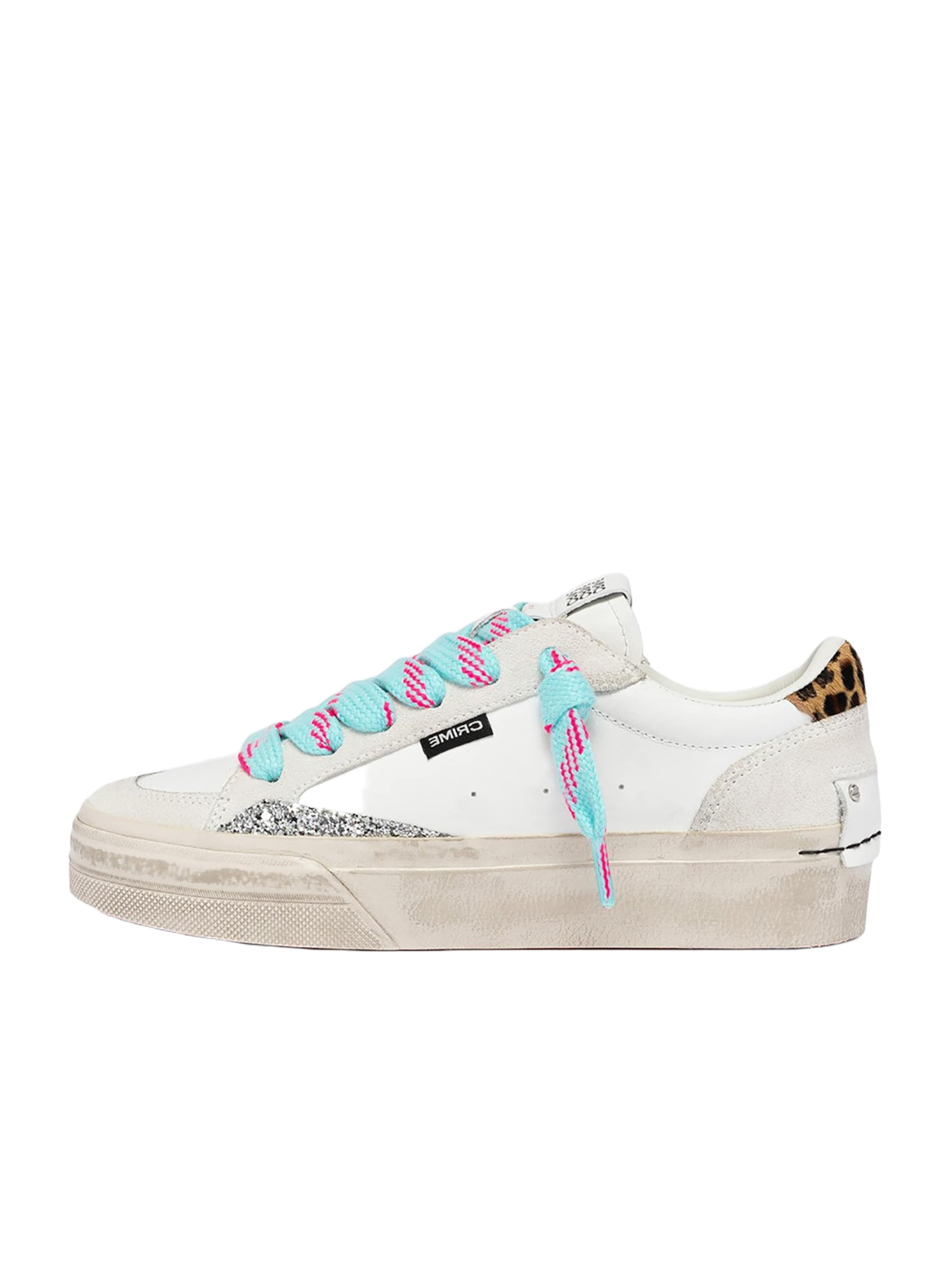 Crime London - Sapatilhas baixas em branco: frente