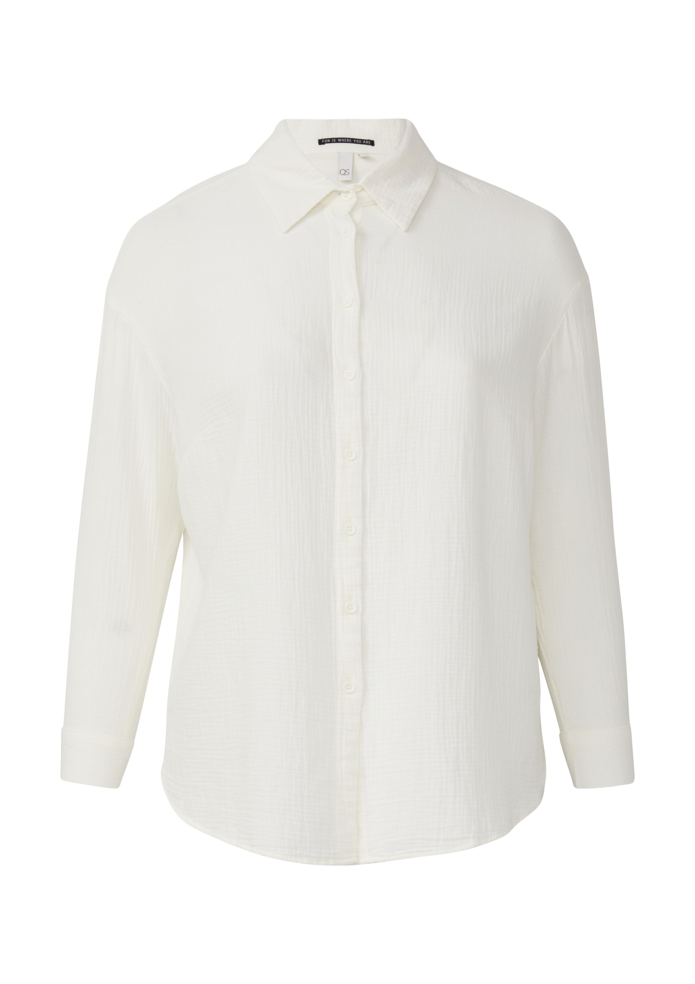 QS Blouse in Beige: voorkant