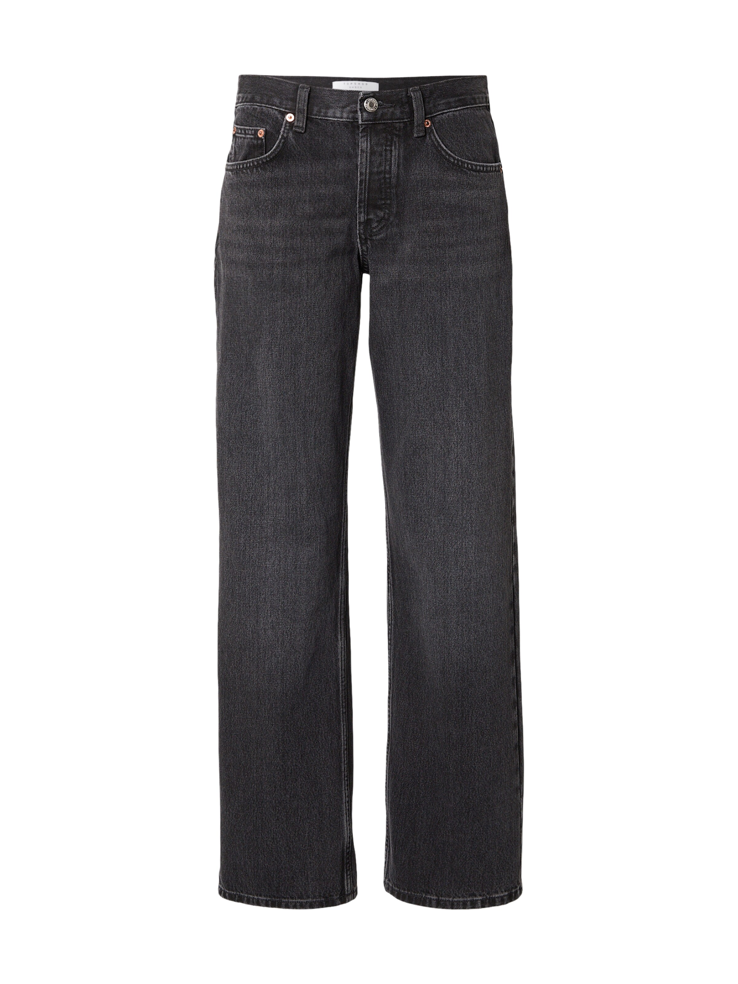 TOPSHOP Regularen Kavbojke 'EMBER' | črna barva: sprednja stran