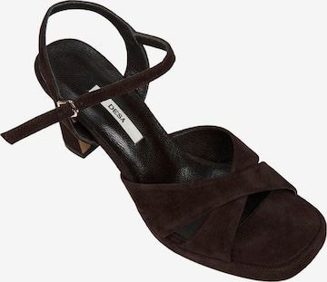 Desa - Sandalias de dedo 'Abendsandalen' en marrón: frente