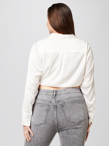 Guido Maria Kretschmer Curvy Blouse 'Jaden' in White: back