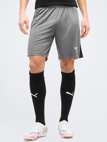 PUMA Regular Sportbroek 'TeamLIGA26' in Grijs: voorkant