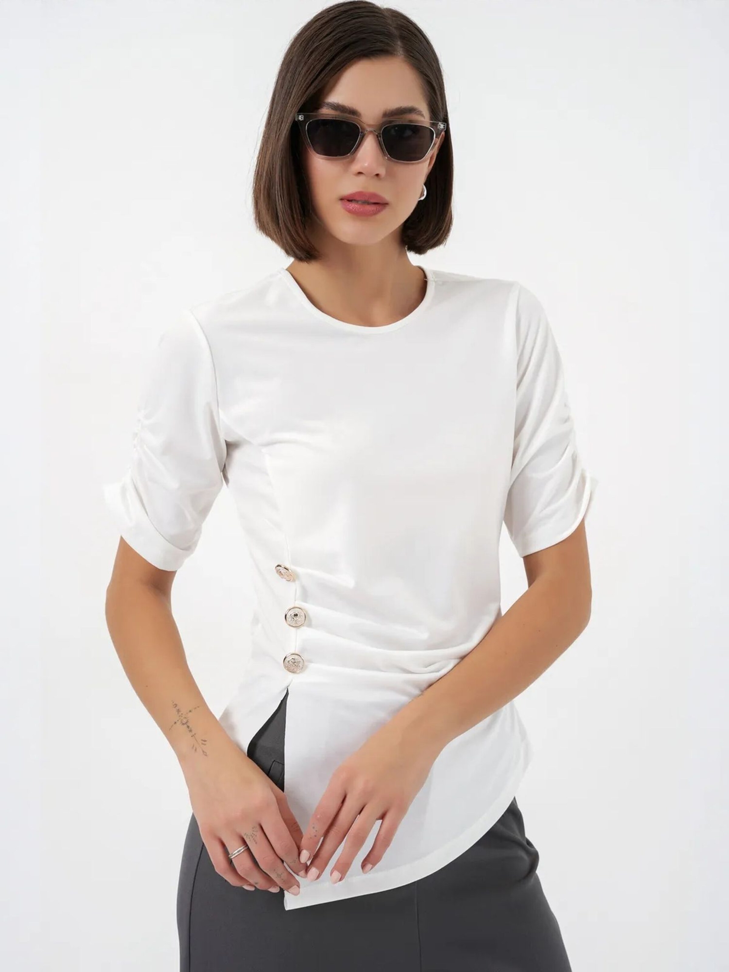 Camicia da donna di Bigdart in bianco
