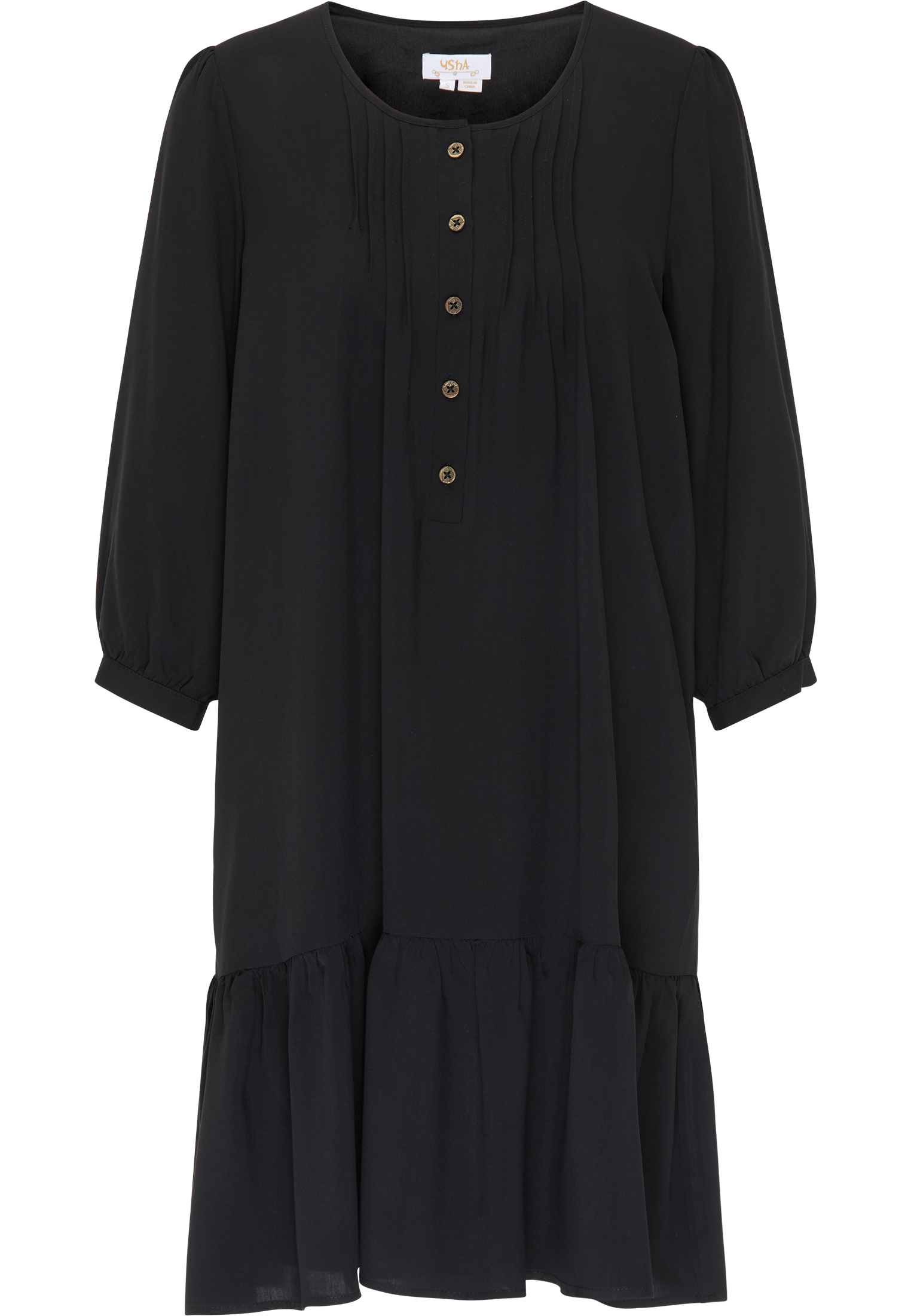 ReS5w Plus size usha FESTIVAL Sukienka w kolorze Czarnym 