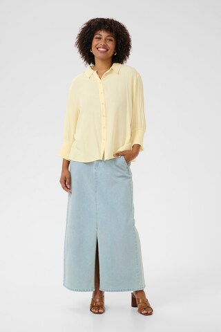 Cream Blouse 'Nola' in Geel