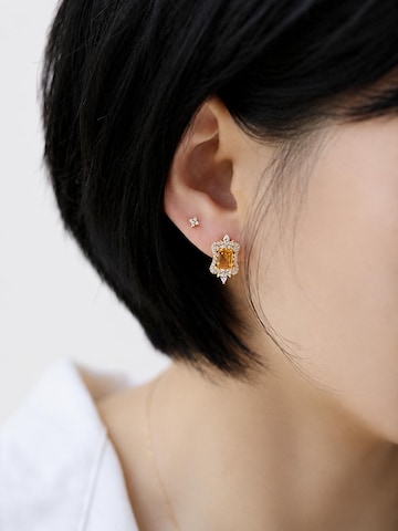 LanLiviaNaušnice 'Citrine Royal Style Ear Studs' - žuta boja