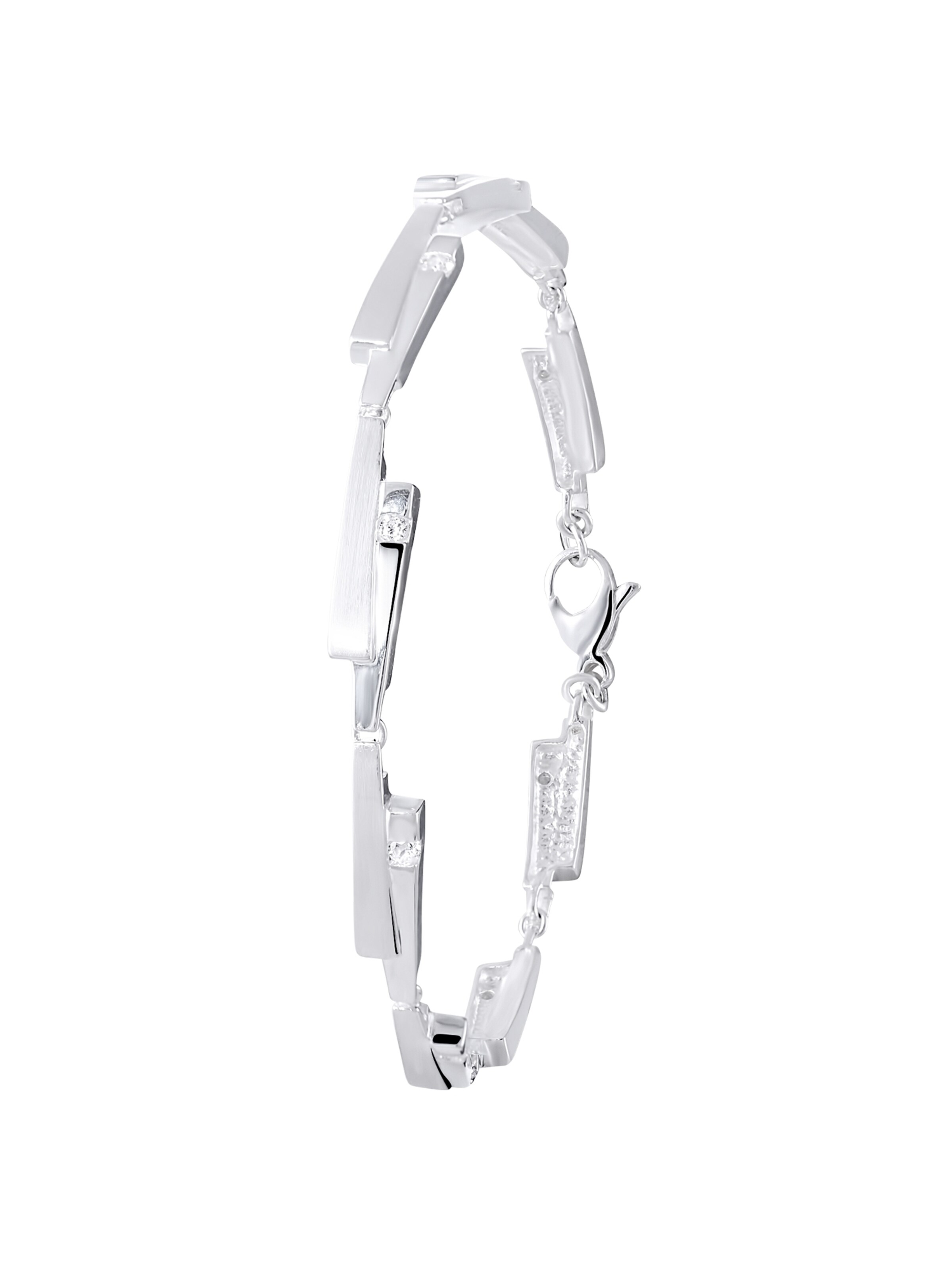 Lucardi Armband in Silber: Vorderseite