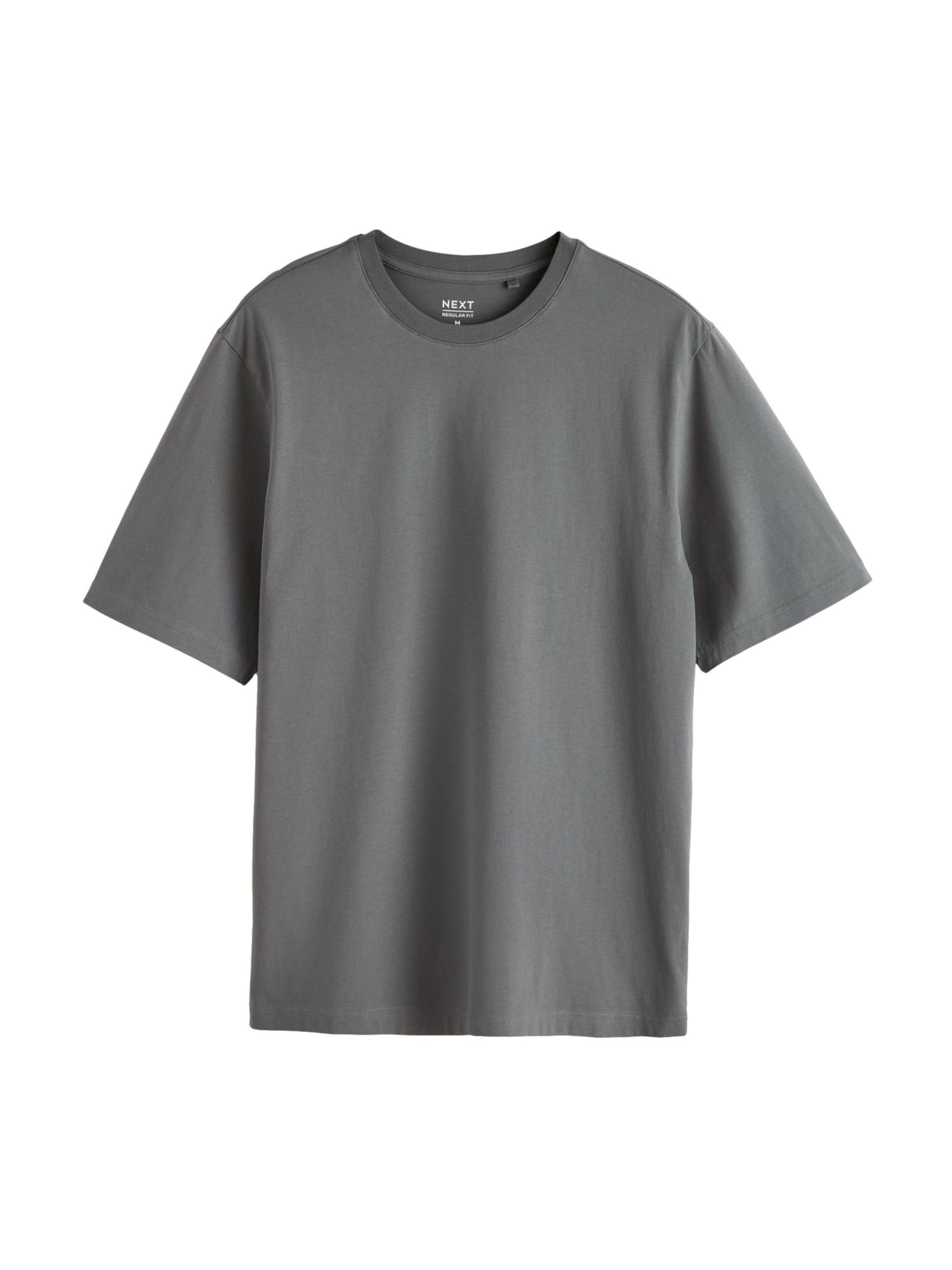 Next T-Shirt 'Essential' in Grau: Vorderseite