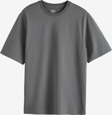 Next T-Shirt 'Essential' in Grau: Vorderseite