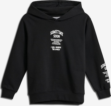 SOMETIME SOON Sweatshirt 'Dimas' in Zwart: voorkant