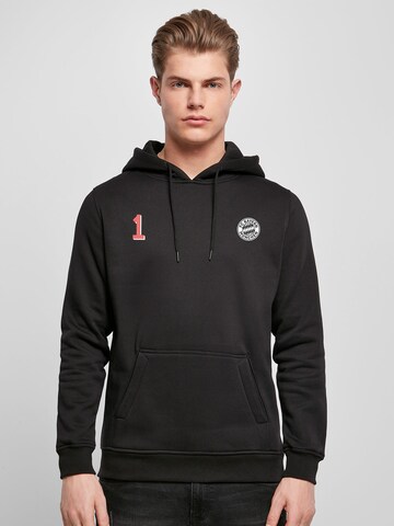 FC BAYERN MÜNCHEN Athletic Sweatshirt 'Manuel Neuer' in Black: front