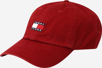 Tommy Jeans Cap 'Heritage' in Red: front