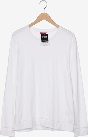 HUGO Sweatshirt & Zip-Up Hoodie in XL in White: front
