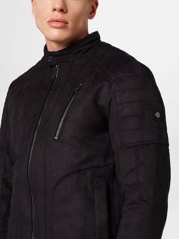 TOM TAILOR Between-Season Jacket in Black