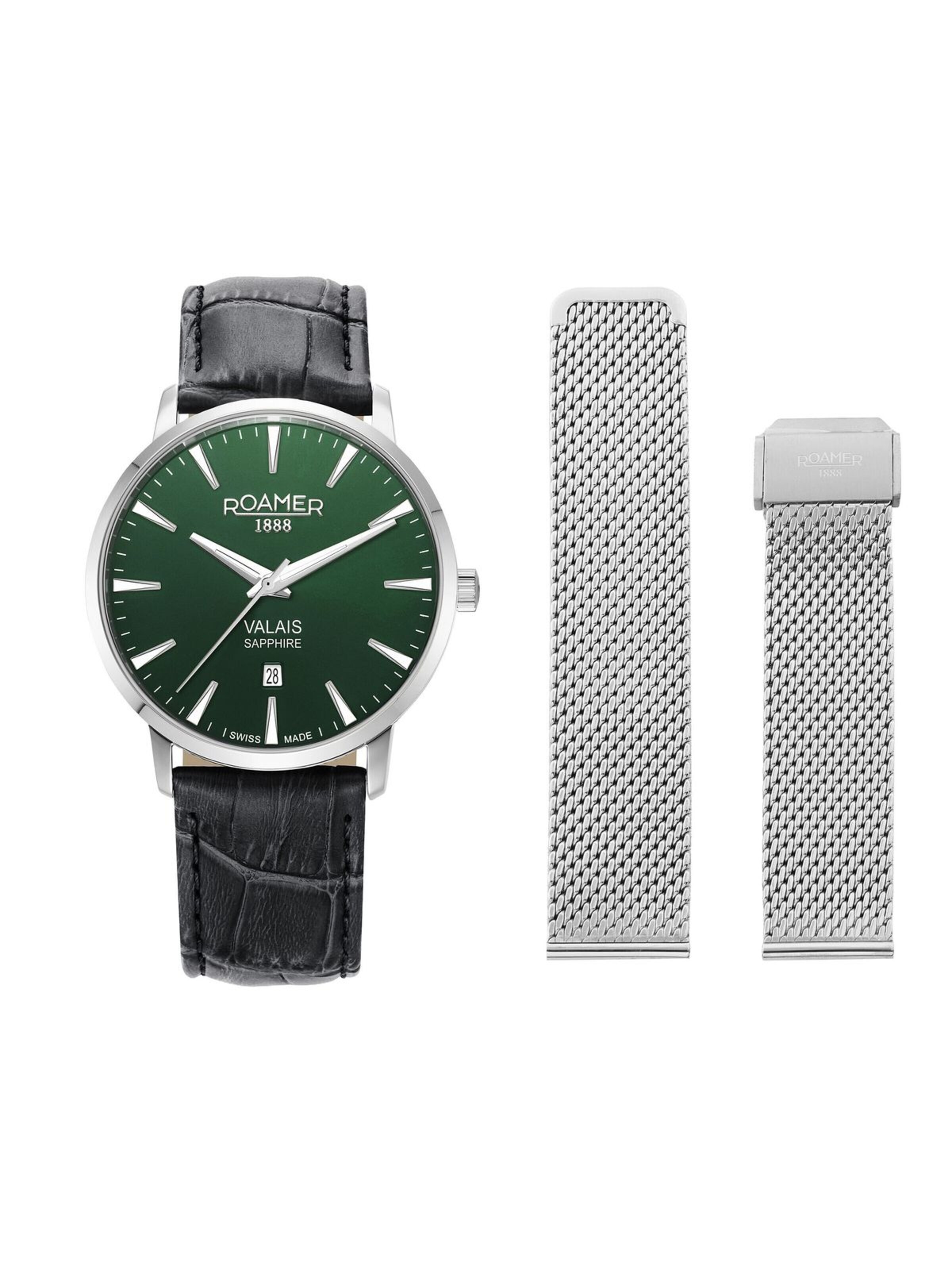 Montre à affichage analogique Roamer en vert
