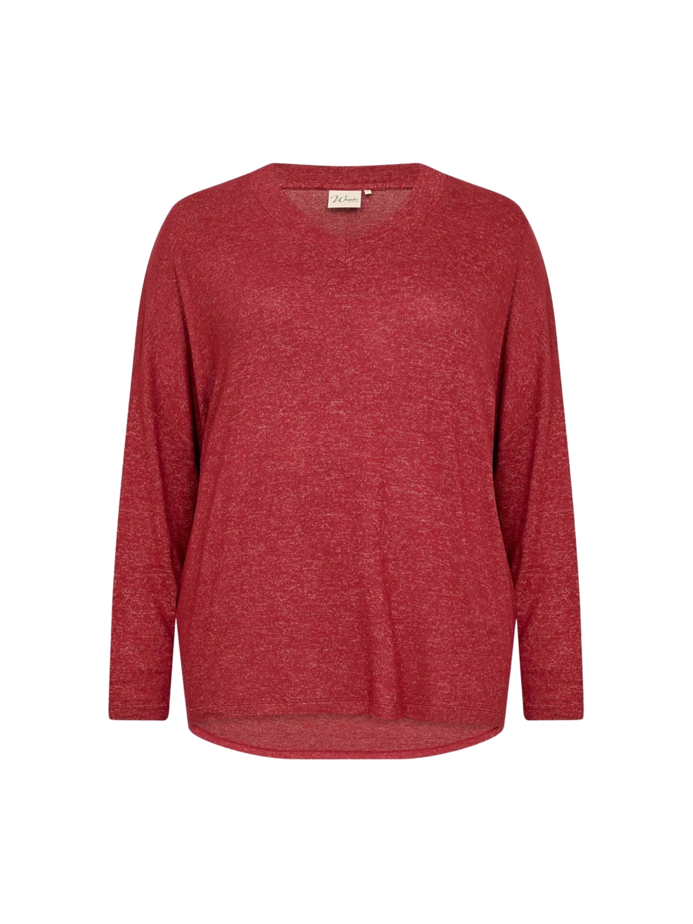 T-shirt ' WA-SIMONE ' Wasabi Concept en rouge : devant