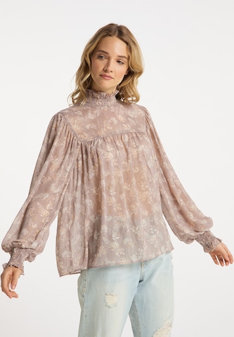 DreiMaster Vintage Blouse in Roze: voorkant