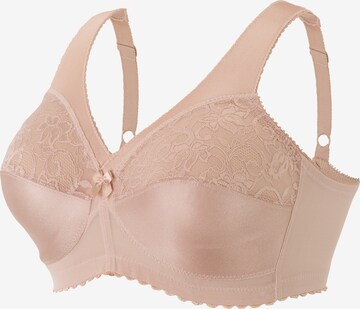 GLAMORISE T-shirt Bra in Beige: front