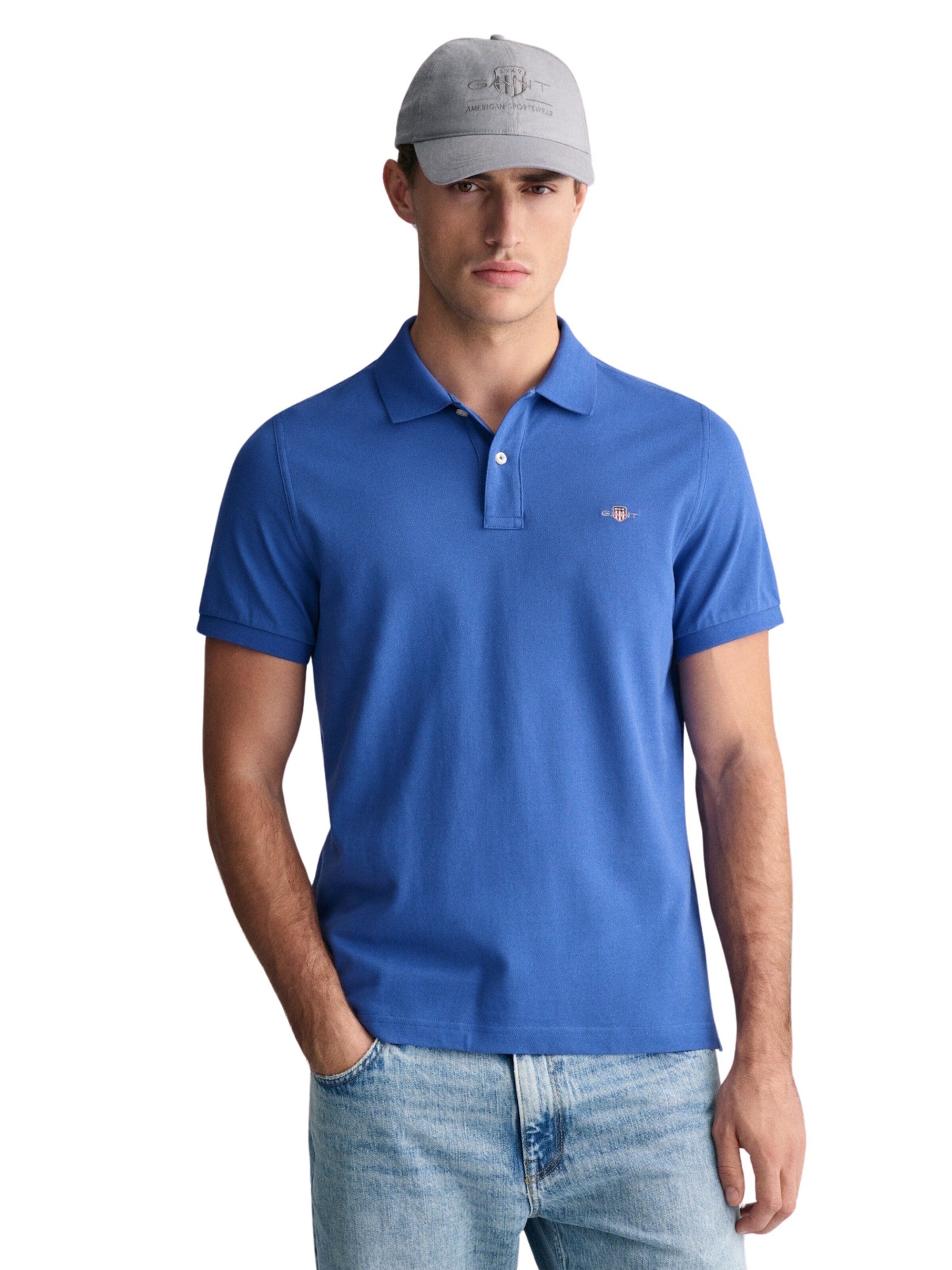 mėlyna GANT Marškinėliai: priekis