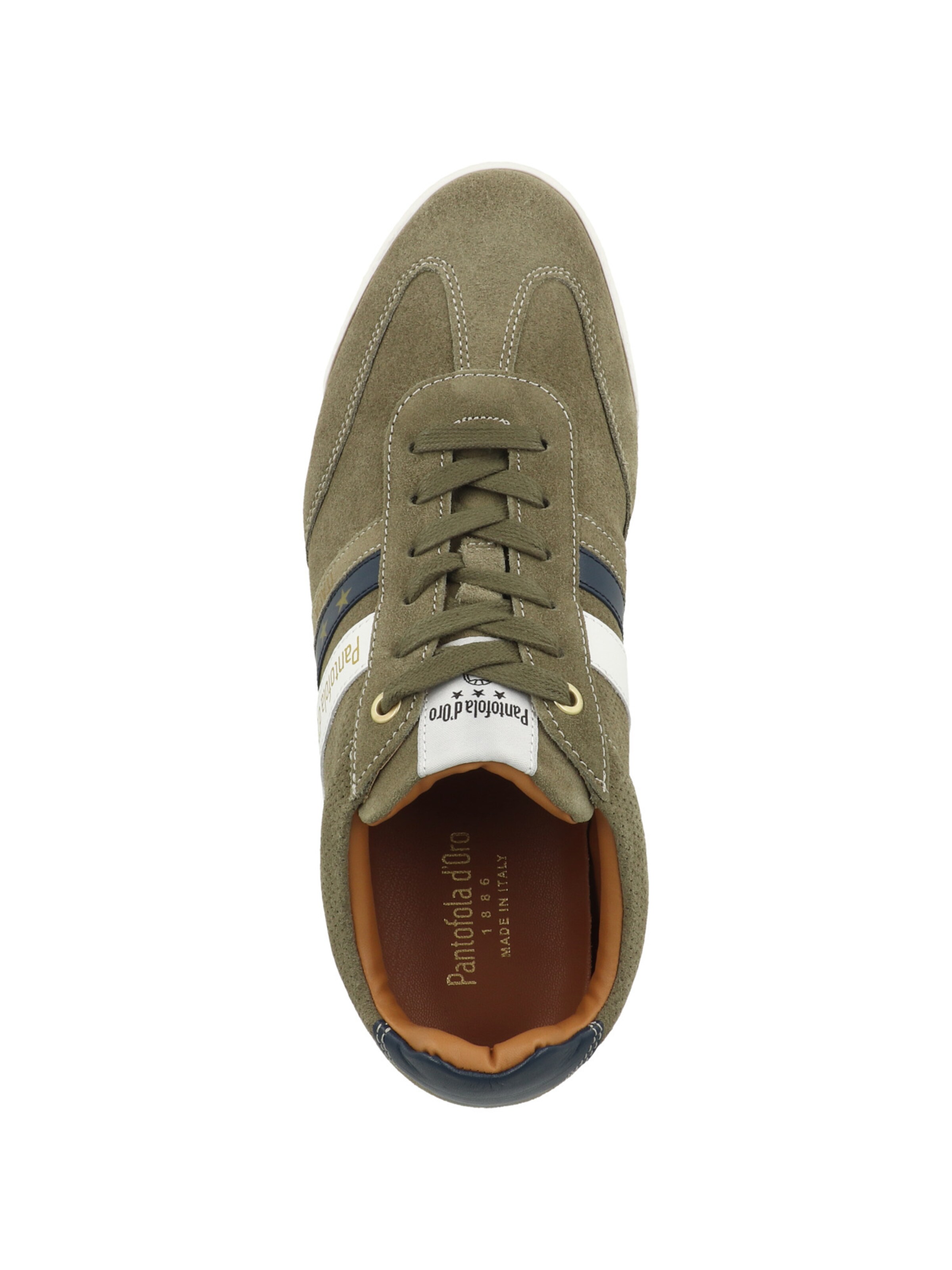 PANTOFOLA D'ORO Platform trainers 'Vasto Suede' in Green