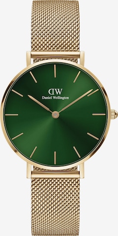 Daniel Wellington Analoog horloge 'Petite Emerald G Green' in Goud: voorkant