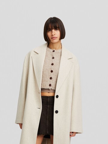 Bershka Between-seasons coat in Beige