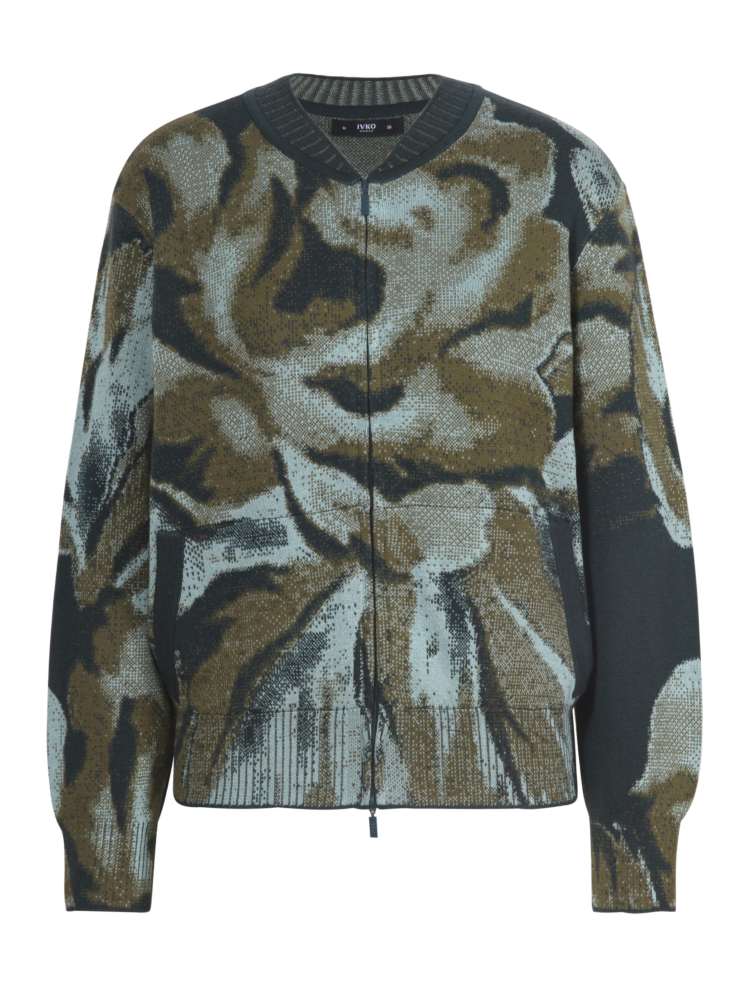 IVKO Strickjanker in Grün: Vorderseite