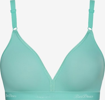 BeeDees Bra 'Soft-BH Microfun N ohne Bügel' in Blue: front