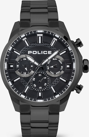 POLICE Analoog horloge 'MENELIK' in Zwart: voorkant