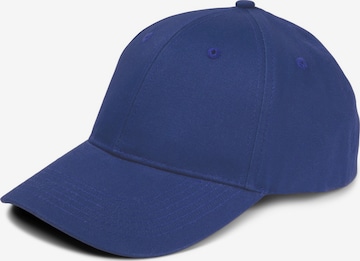 styleBREAKER Cap 'Baseball Cap Einfarbig' in Blau: Vorderseite