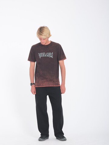 Volcom Functioneel shirt ' FA MAX SHERMAN 3 SST ' in Bruin