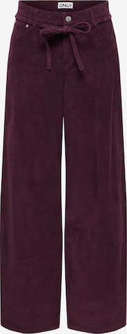 ONLY Trousers 'ONLGianna-Global' in Red: front