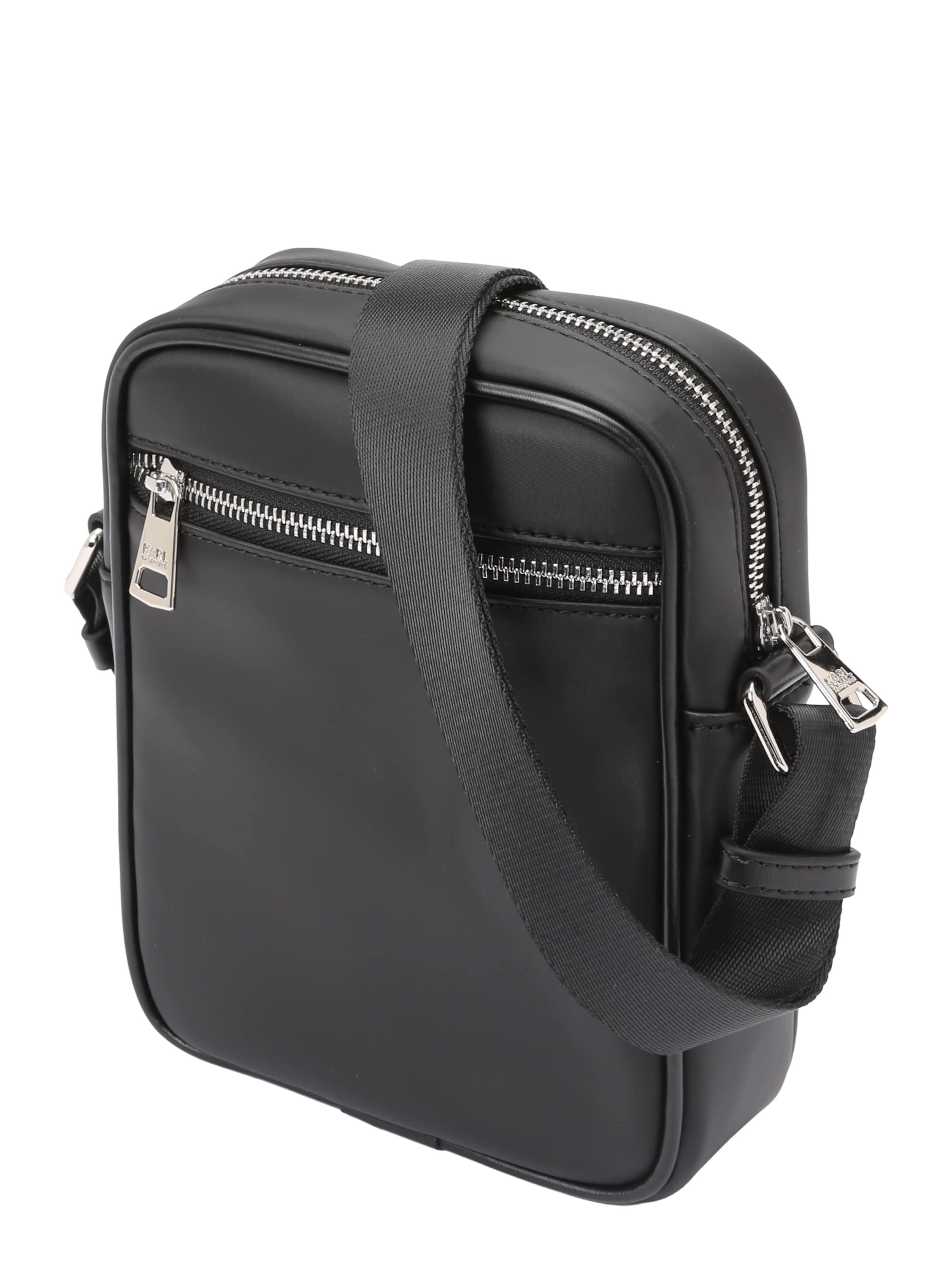 Karl Lagerfeld Olkalaukku värissä musta: sivusta