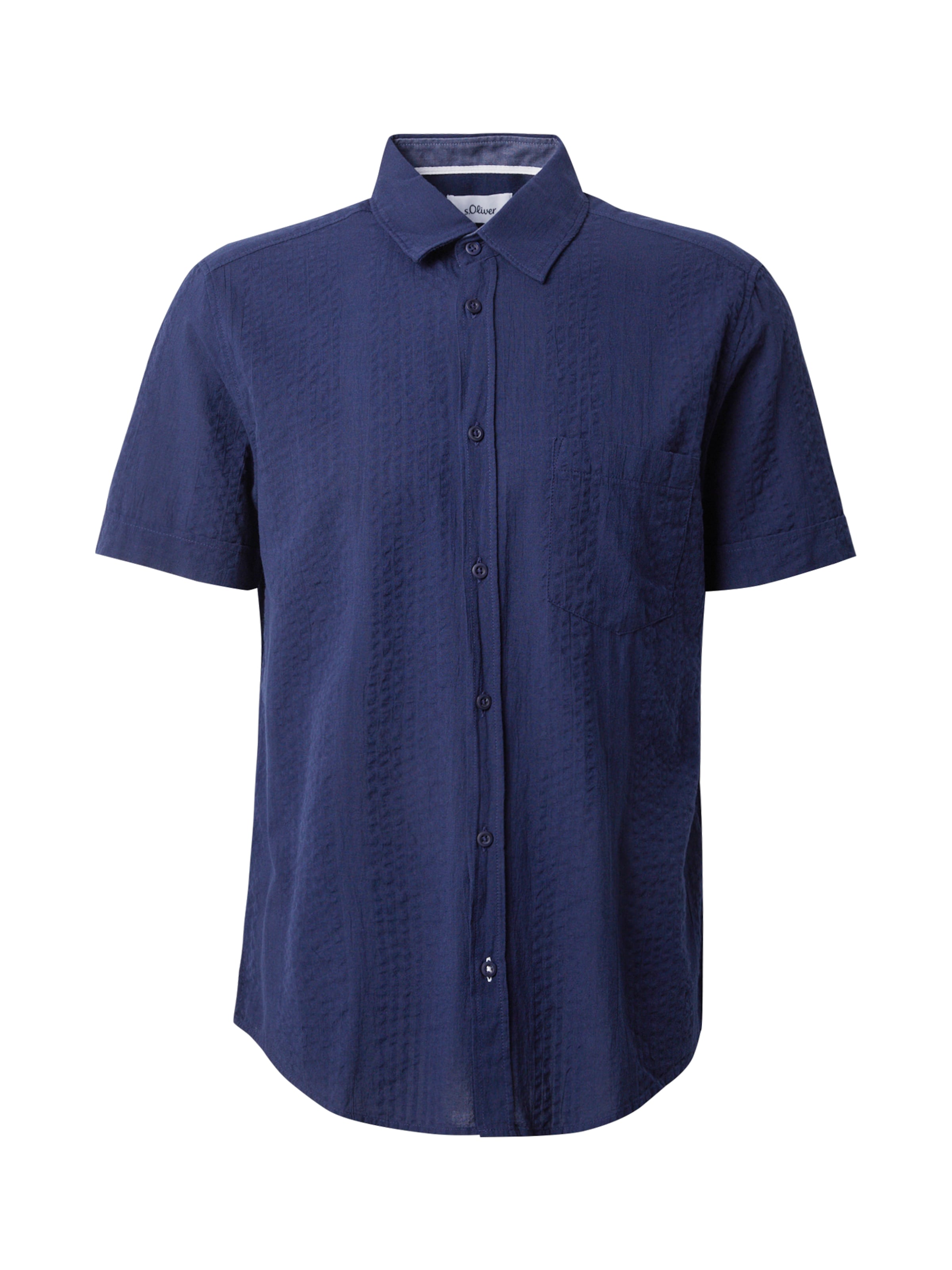 s.Oliver Regular fit Πουκάμισο σε μπλε: μπροστά