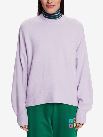 Sweat-shirt ESPRIT en violet : devant