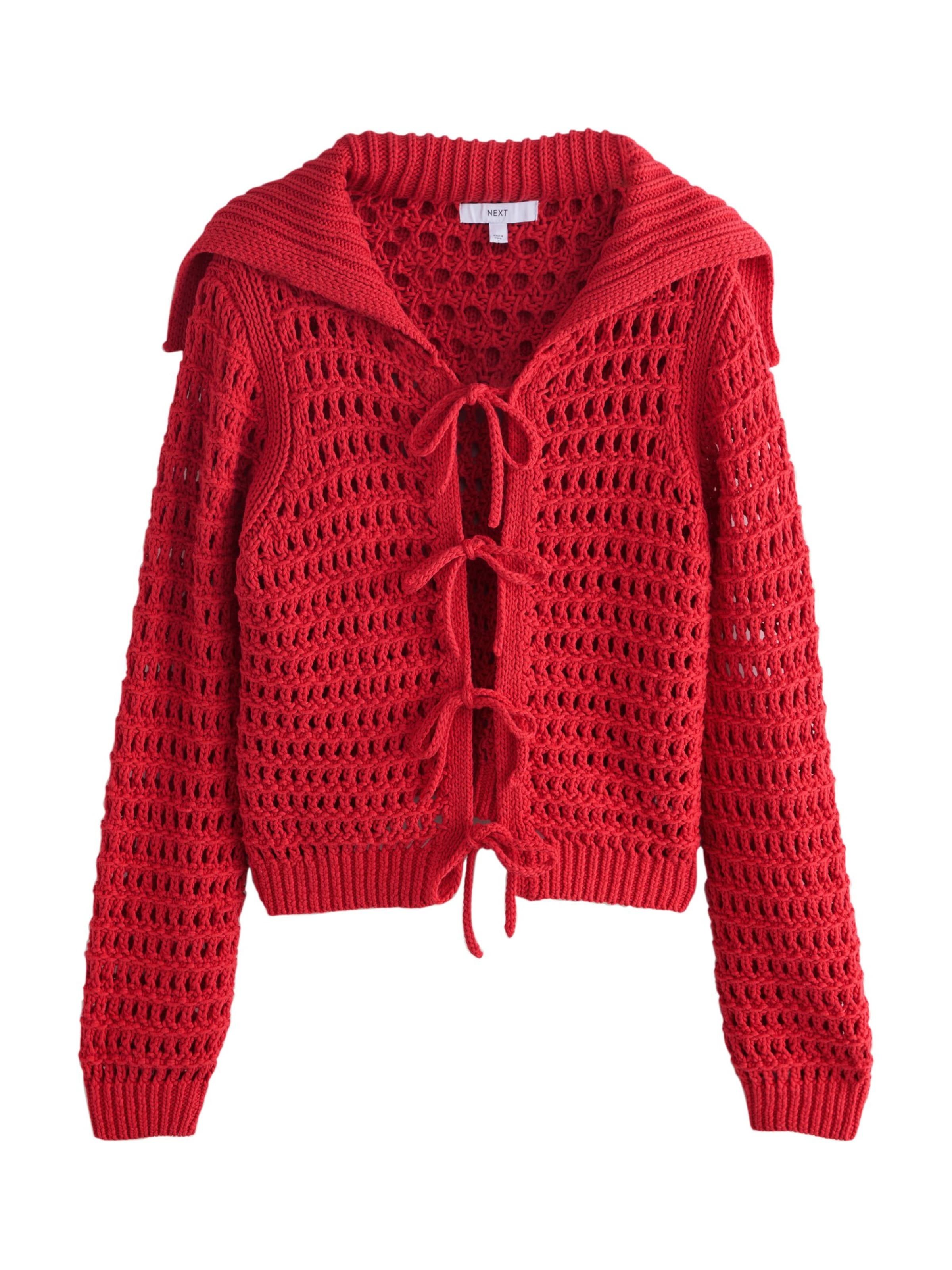 sarkans Next Adīta jaka: no priekšpuses