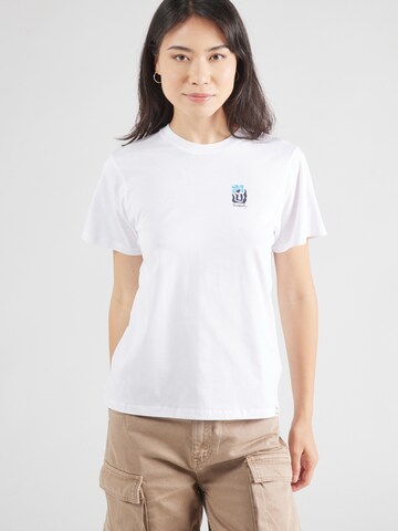 Iriedaily Shirt 'Square Flowers' in White