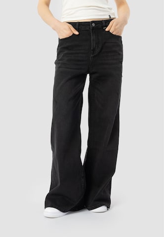 Wide leg Jeans 'Kalea' di Elias Rumelis in nero: frontale