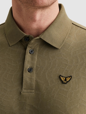 PME Legend Paita 'Polo shirt in jersey with allover jacquard pattern' värissä vihreä