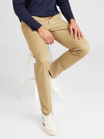 FARAH Regular Chino Pants 'Elm' in Beige