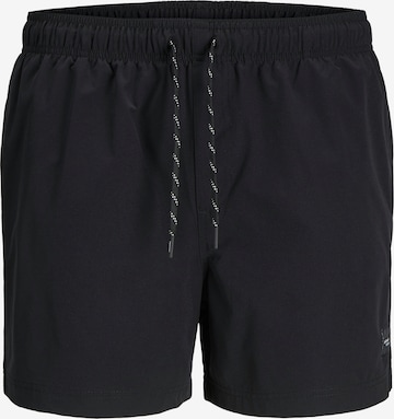 Jack & Jones Plus Swimming shorts 'JPSTMaui' in Black: front