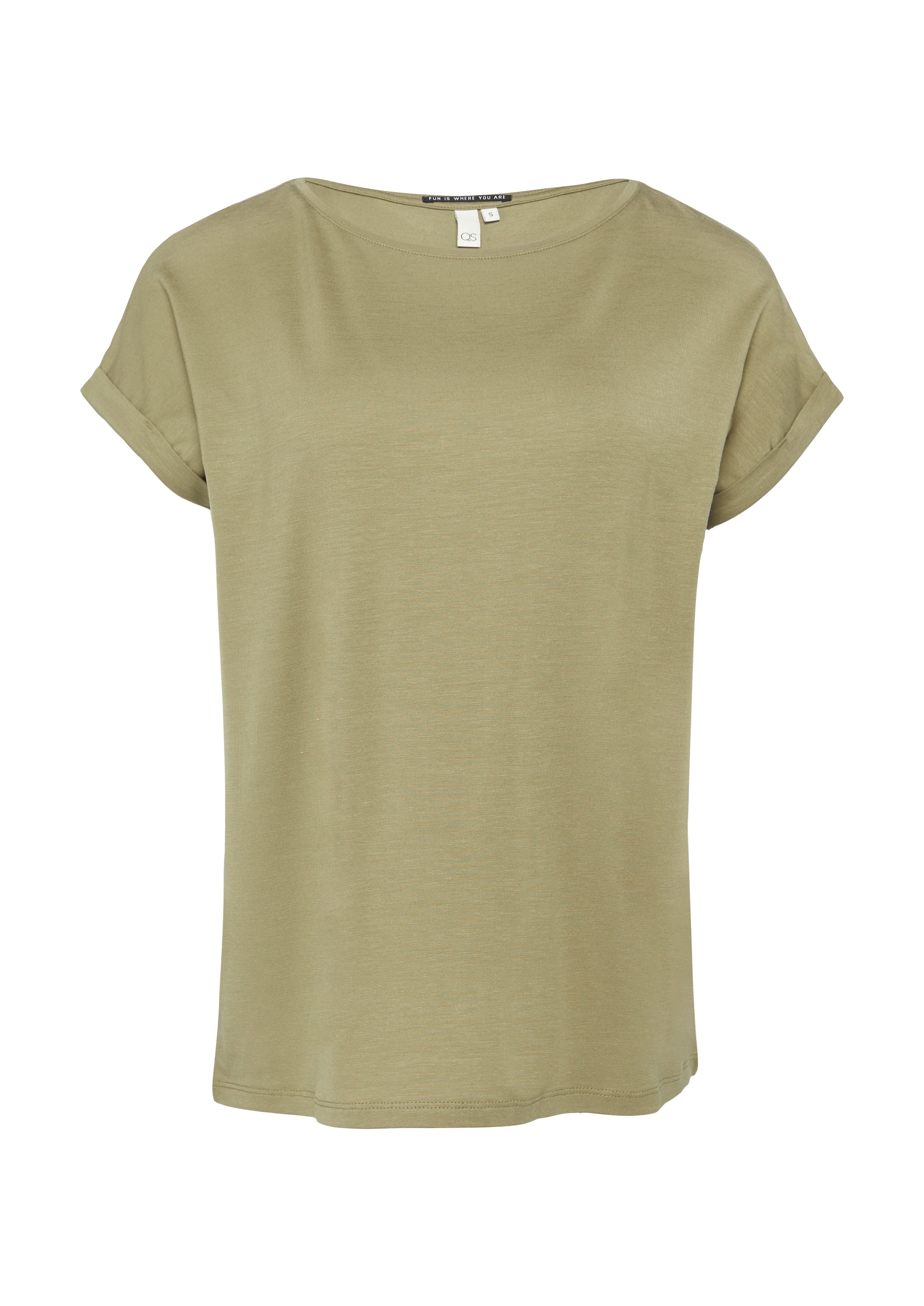 T-shirt QS en vert : devant